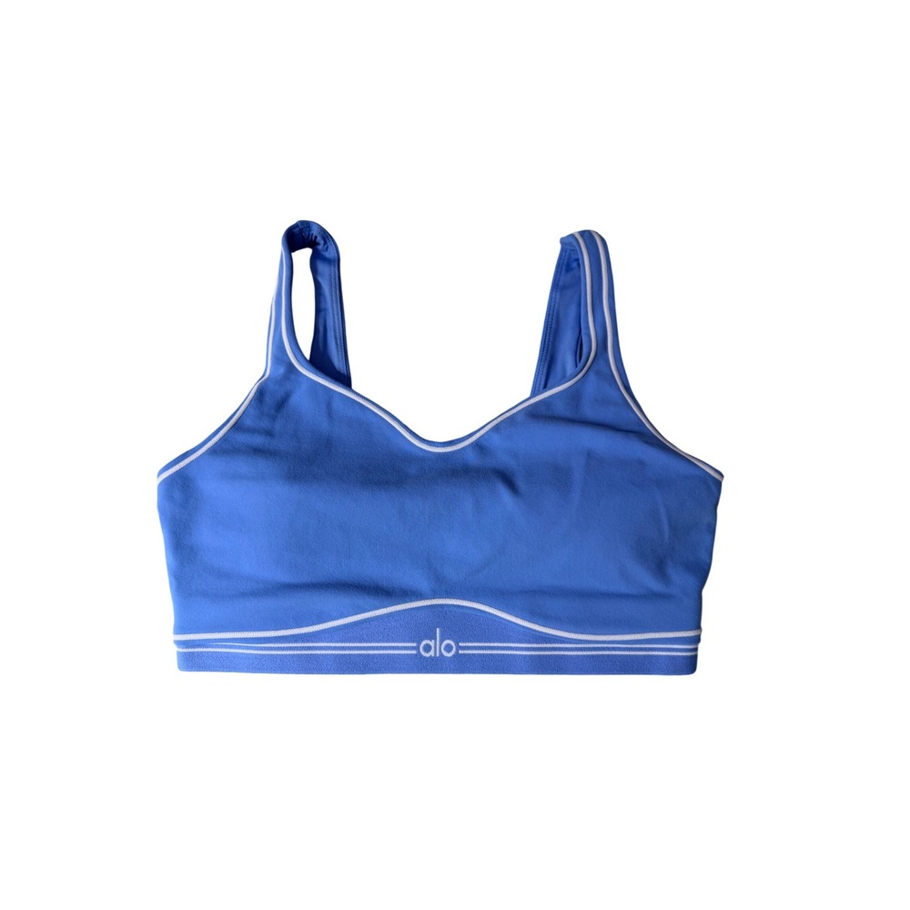 Alo Yoga Blue Splendor Bra Activewear Size L